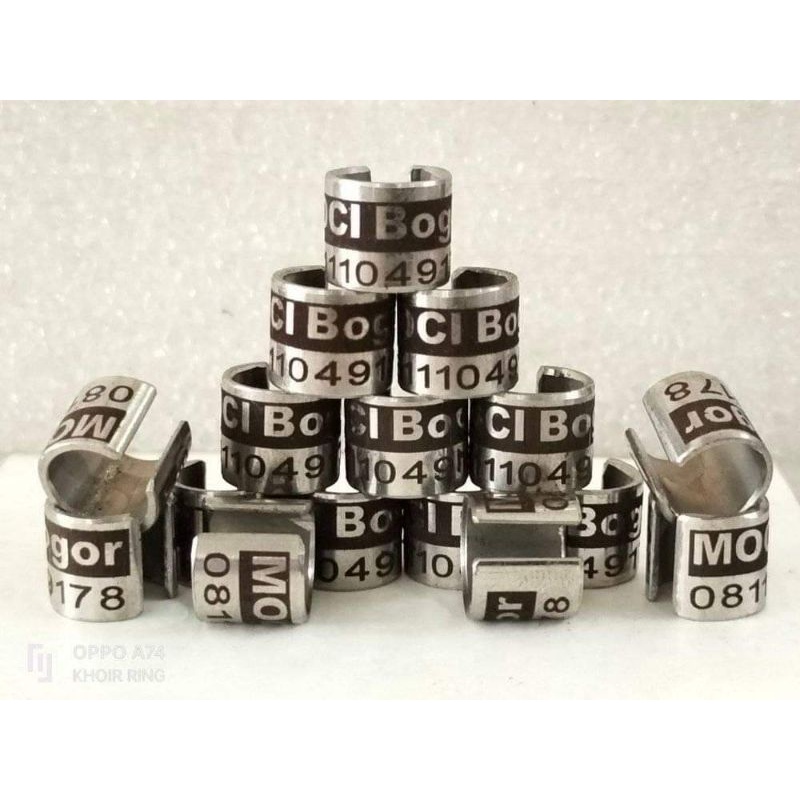 RING BURUNG MERPATI DEWASA BAJA BELAH BUAT MERPATI DEWASA