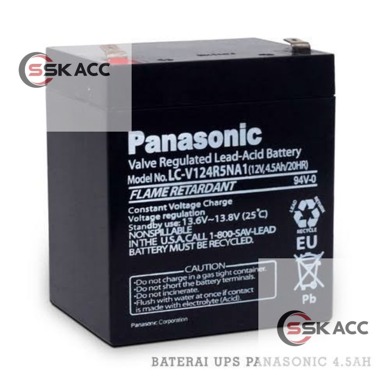 Baterai UPS 12V 4.5AH Panasonic Baterai UPS Panasonic 12V 4.5AH Suplai daya Komputer Batrai Ups