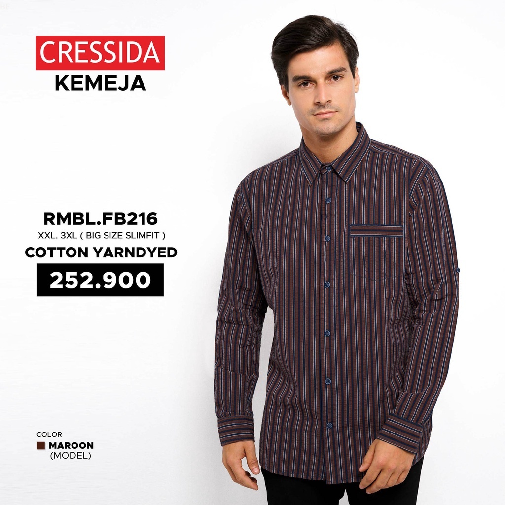 Kemeja Cressida Big Size Original - RMBL.FB216 GF