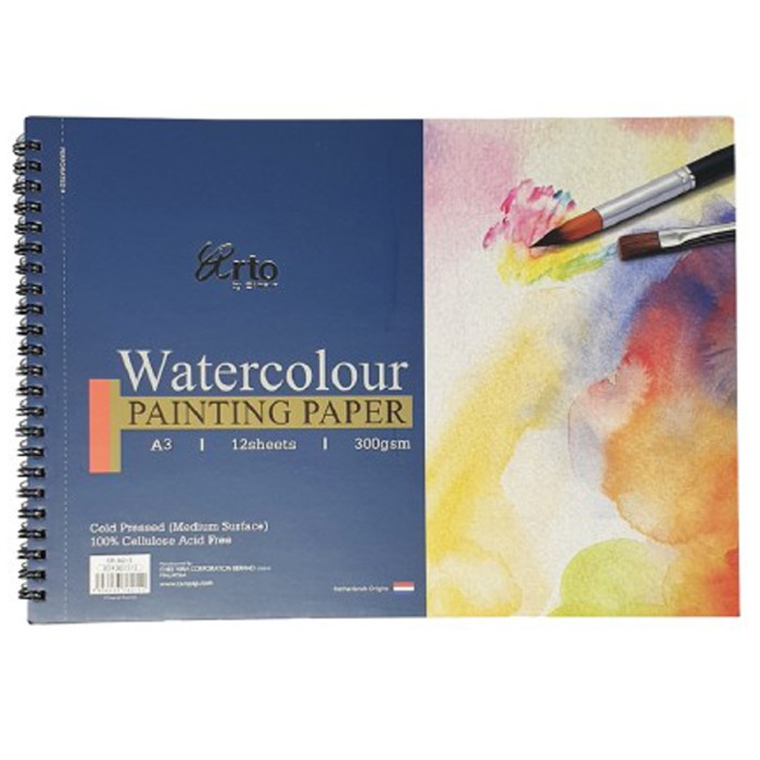 

Andriant ARTO CELLULOSE WATER COLOUR BOOK SPIRAL 300 GSM 12SHEETS