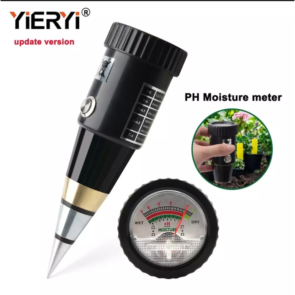 Shmart Ph Meter Soil Analyzer Tester Meter Alat Ukur Ph Tanah Vt-05 2In1