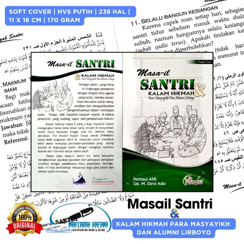 ORIGINAL BUKU MASAIL SANTRI & KALAM HIKMAH PARA MASYAYIKH DAN ALUMNI LIRBOYO