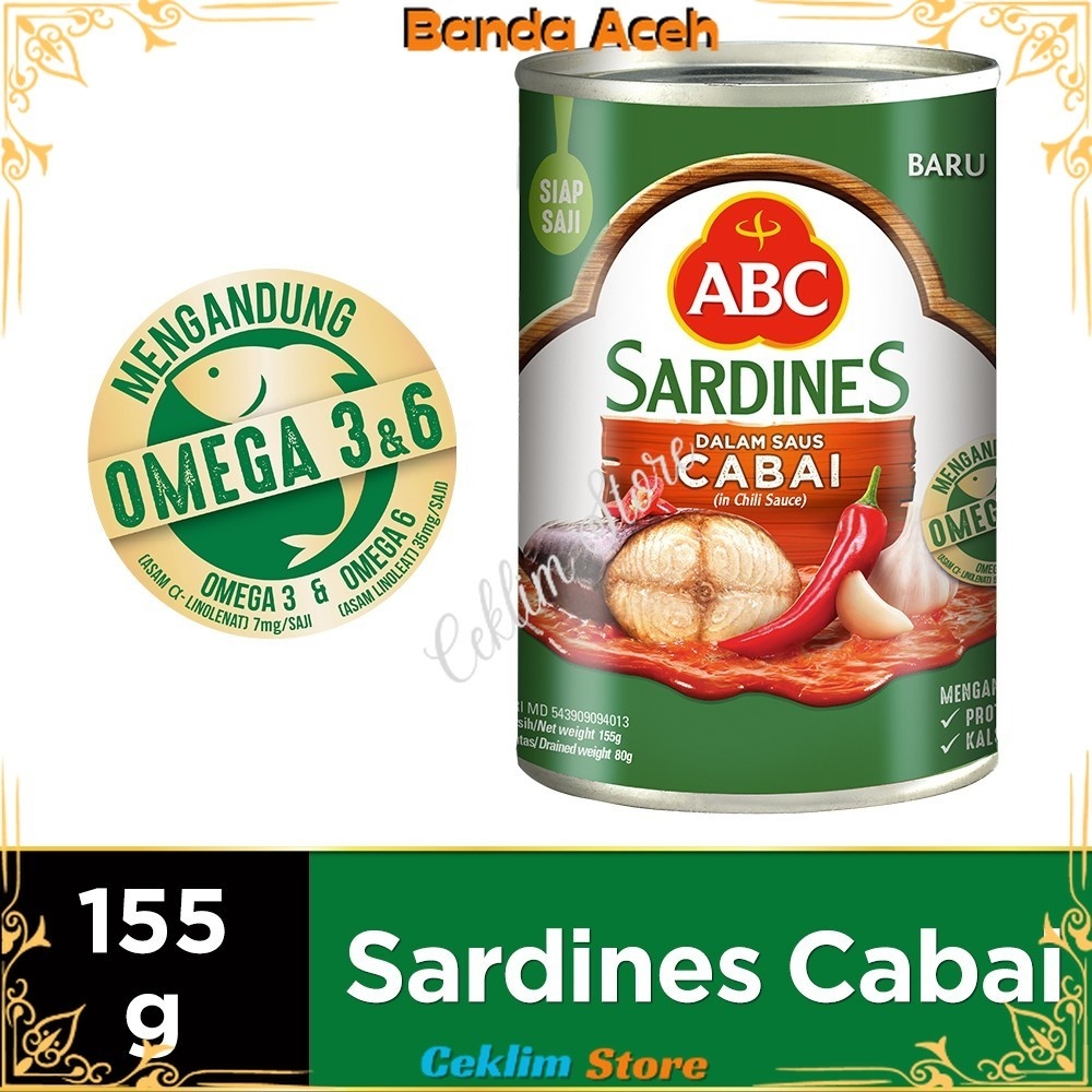 

(Aceh) ABC Sarden Saus Cabai 155 g