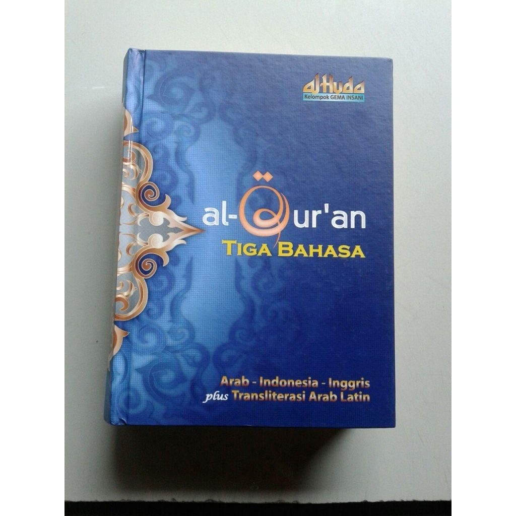 AlQuran Tiga Bahasa Transliterasi Latin Alhuda Arab Indonesia Inggris A5