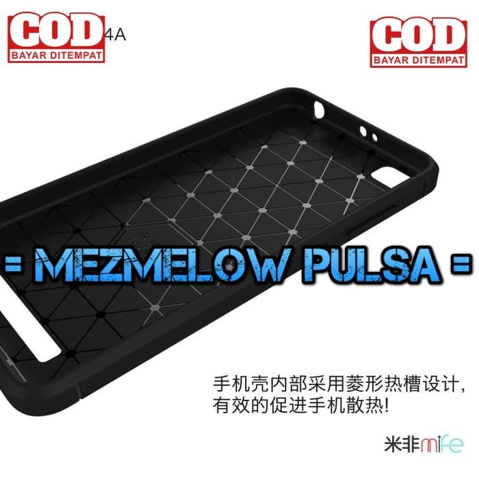 TPU Fiber Carbon Silikon Hape Softcase Soft Case XIAOMI REDMI 4A - Gambar 2
