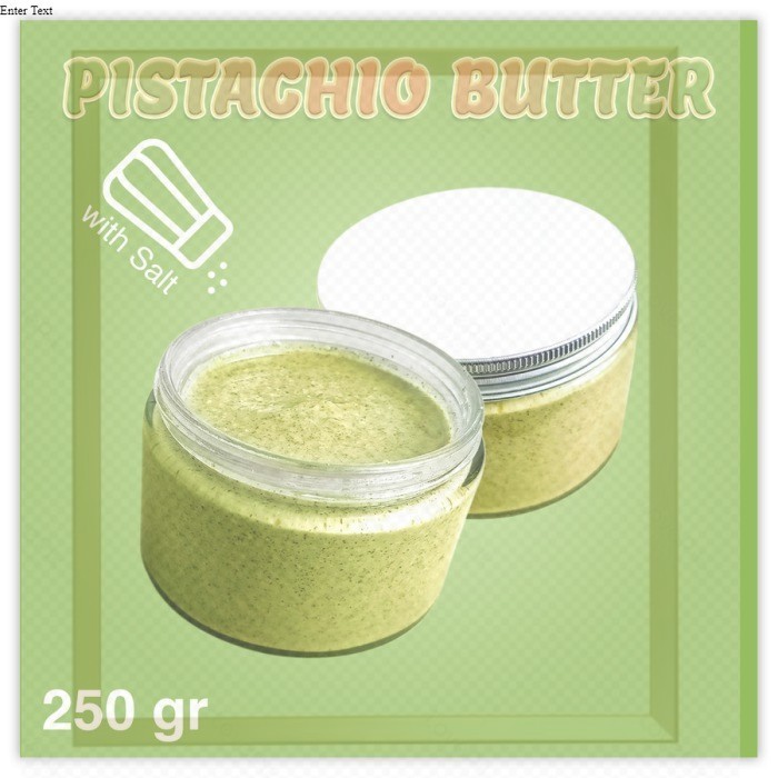 

250gr | Pistachio Butter Salty ( 1% Salt ) dan NATURAL - Selai Pistachio Lh