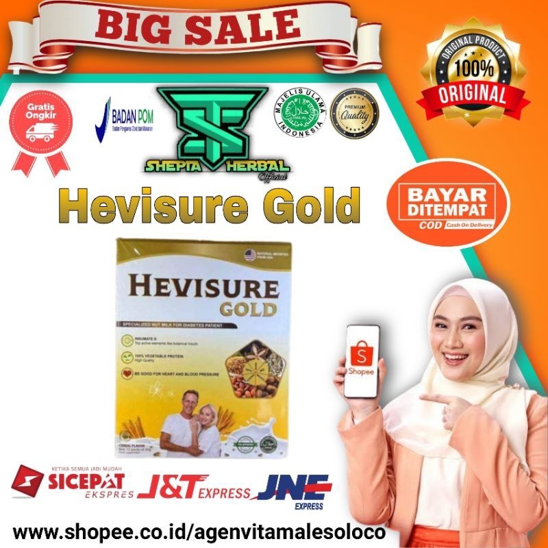 

HEVISURE GOLD MILK SUSU HERBAL ATASI DIABETES KENCING MANIS KADAR GULA RENDAH