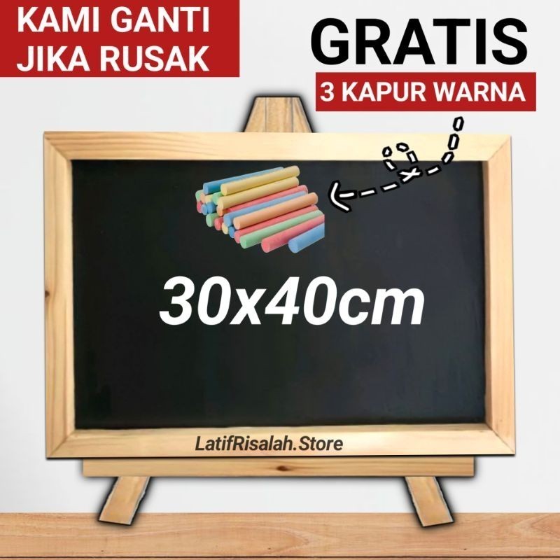 

PAPAN TULIS KAPUR 30X40, PAPAN TULIS HITAM, PAPAN TULISAN, PAPAN TULIS CAFE / Jati Belanda / Blackboard