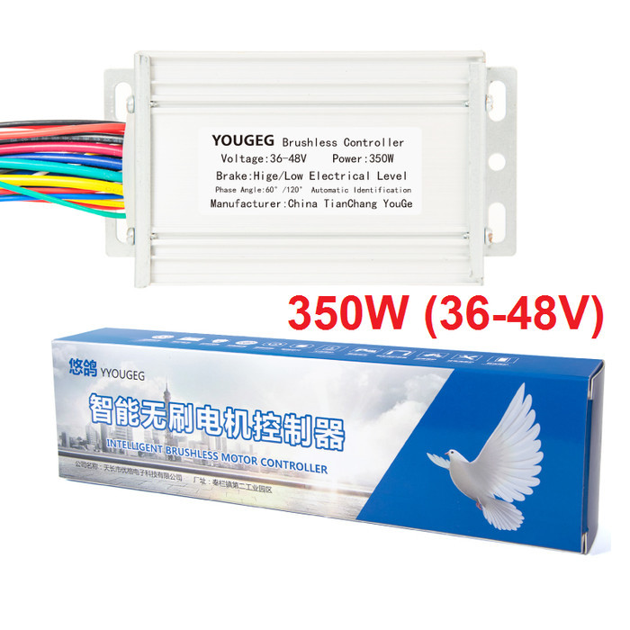 AC00 Kontroler Sepeda Listrik Motor Elektrik Kontrol BLDC 36V 48V 64V 350W 500W 1000W Watt Universal