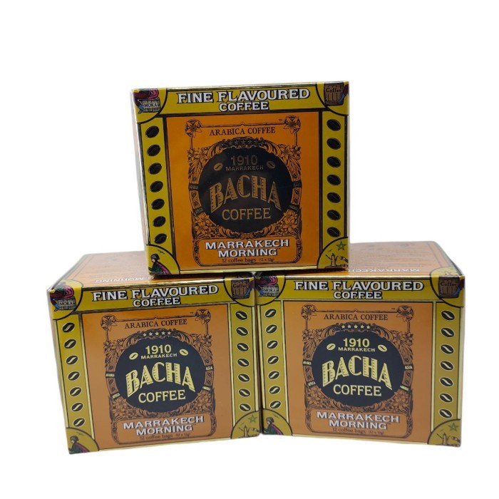 

BACHA COFFEE 1910 MARRAKECH MORNING ARABICA COFFEE FINE FLAVOURED COFFEE exp 2027