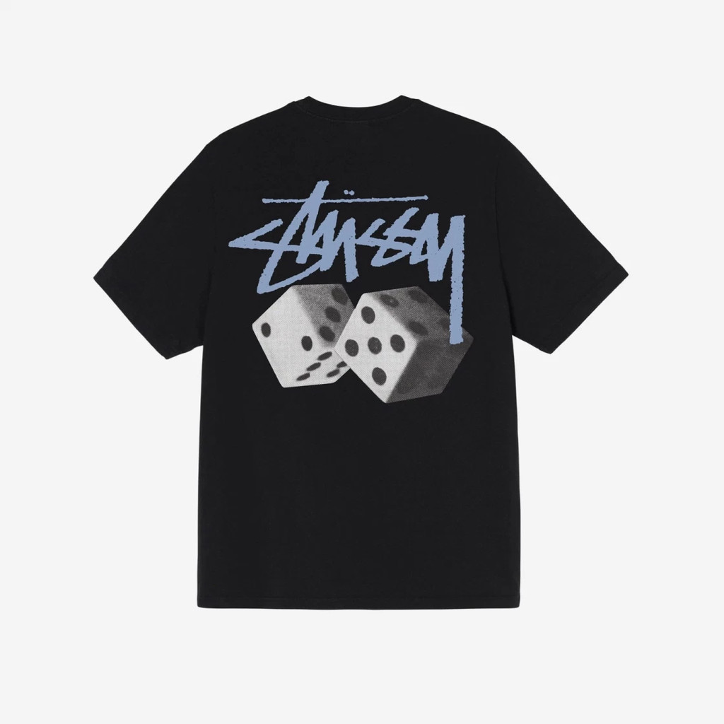 [COD] [BEKASI] 100% Authentic Stussy Roll The Dice Pigment Dyed kemeja t Authentic American Version 