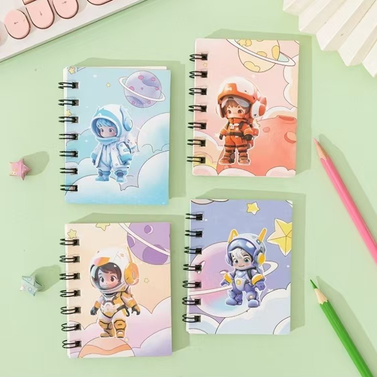

Buku Notebook Mini Ring A7 Motif Sanrio Space Kuromi Melody Cinnamonroll - BC0297