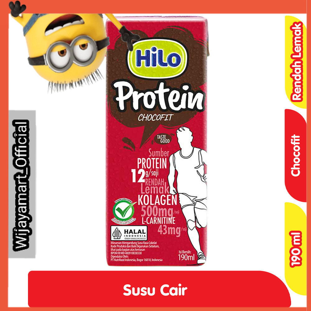 

HiLo Protein Chocofit Susu Cair Kotak 190 ml