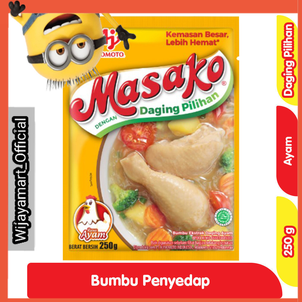 

Masako Bumbu Kaldu Penyedap Rasa Ayam 250 g