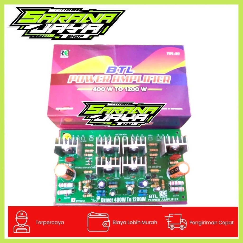 KIT DRIVER POWER AMPLIFIER BTL 400WATT TO 1200WATT
