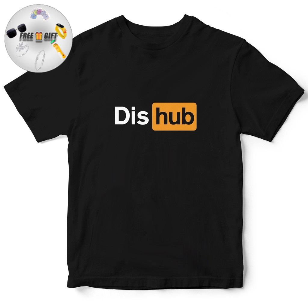 [ FREE GIFT ] Kaos Parody Parodi  Plesetan DISHUB - Hitam - Baju Plesetan - T Shirt Lucu - Unisex - 