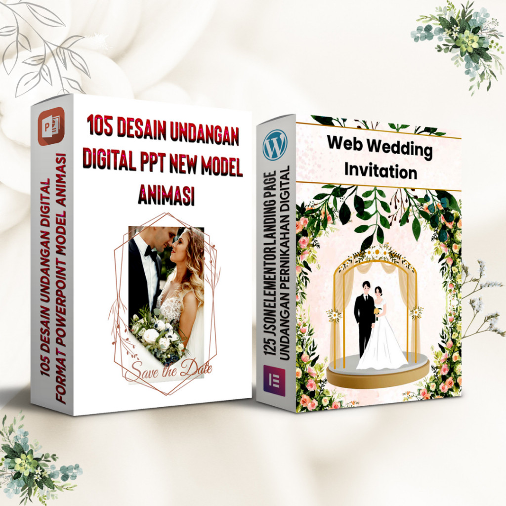 Bundle Undangan Pernikahan Digital JSON elementor Landing Page - PPT