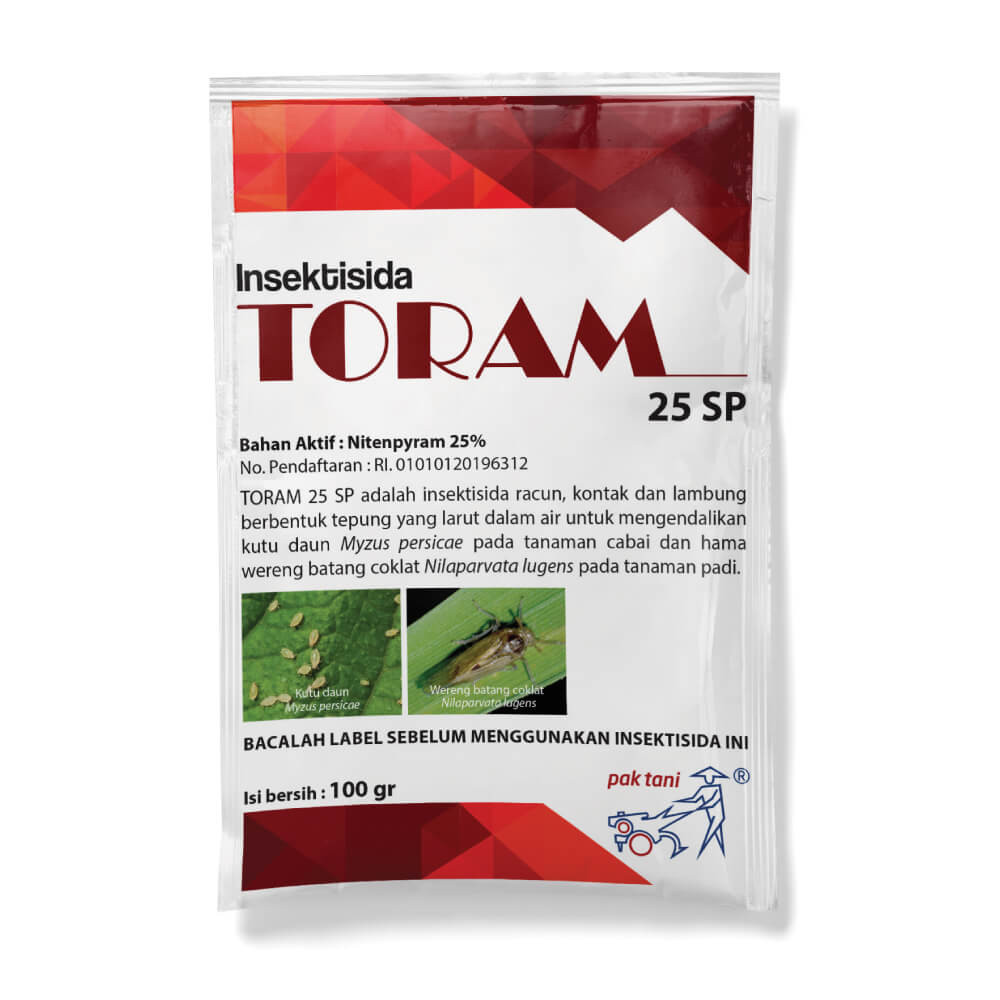 TORAM 100GRAM OBAT INSEKTISIDA nitenpyram 25sp PEMBASMI WERENG pak tani