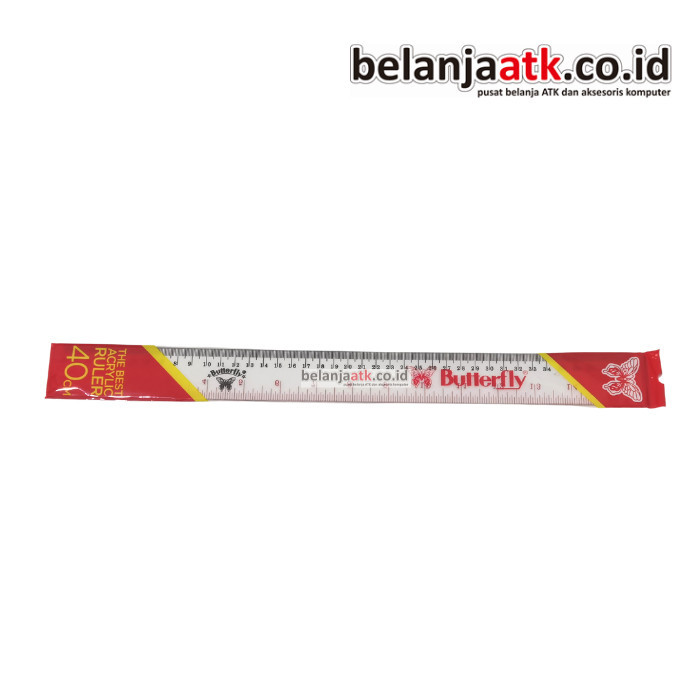

Penggaris Mika 40 cm Butterfly