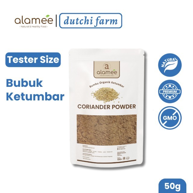

ALAMEE Ketumbar Bubuk Organik Bumbu Dapur Instan Coriander Powder Murni Asli Tanpa Campuran 50g Dutchi Farm