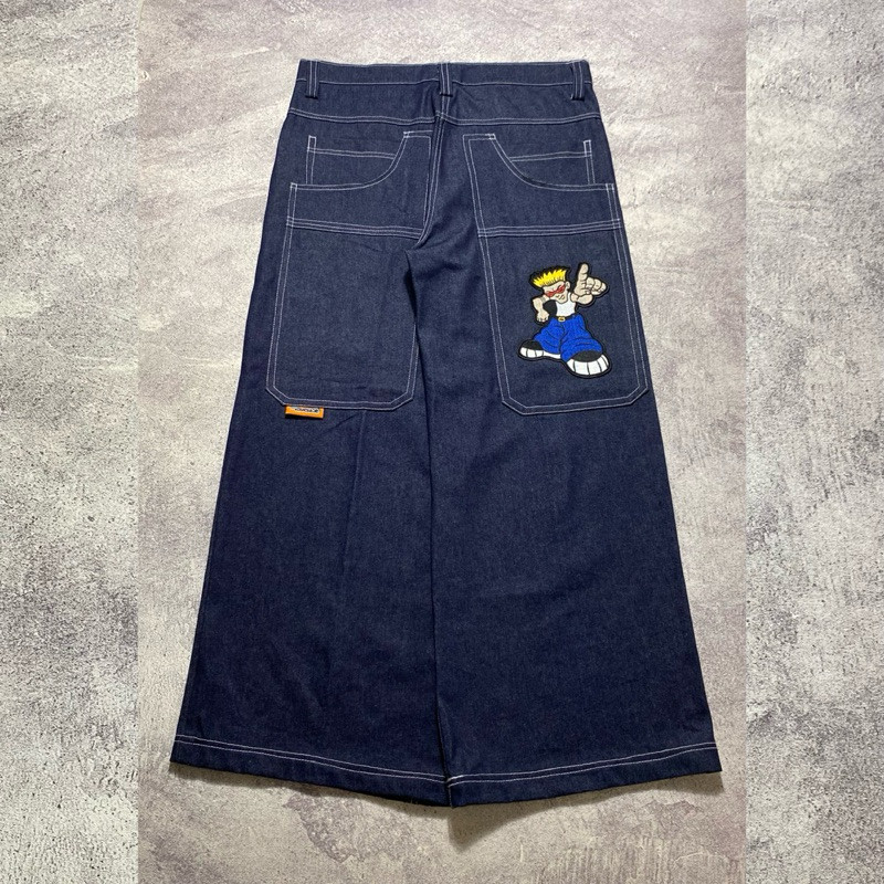 SNSCO Y2K BAGGY JORTS BIG POCKET JEANS BUKAN JNCO