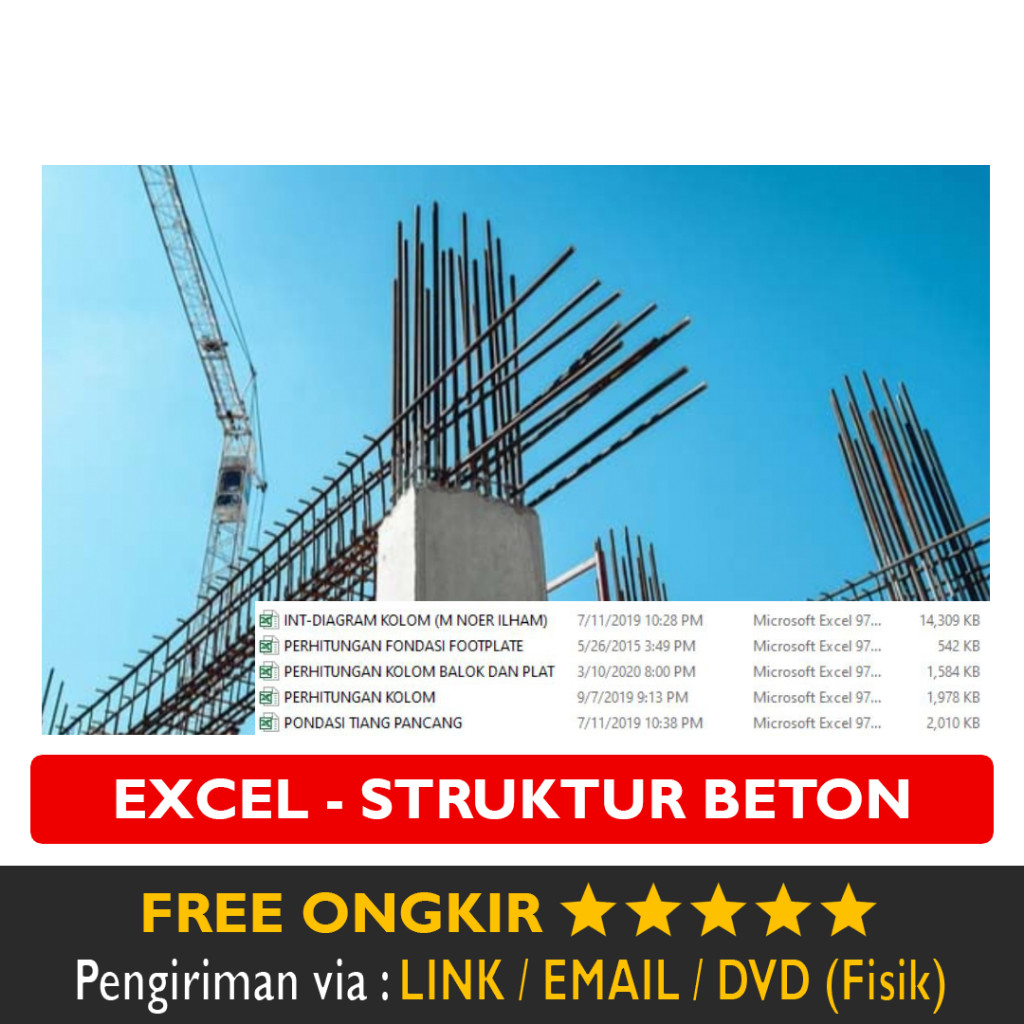 File Excel Perhitungan Struktur Beton Bertulang Terlengkap