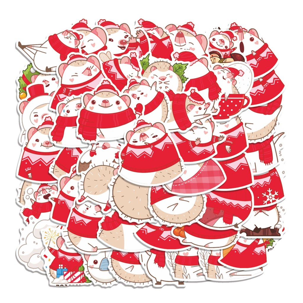 

COD 50 Pcs Stiker NY GINGER BREADMAN Lucu Anti Air Untuk Dekorasi Notebook Sepeda Skateboard Handphone