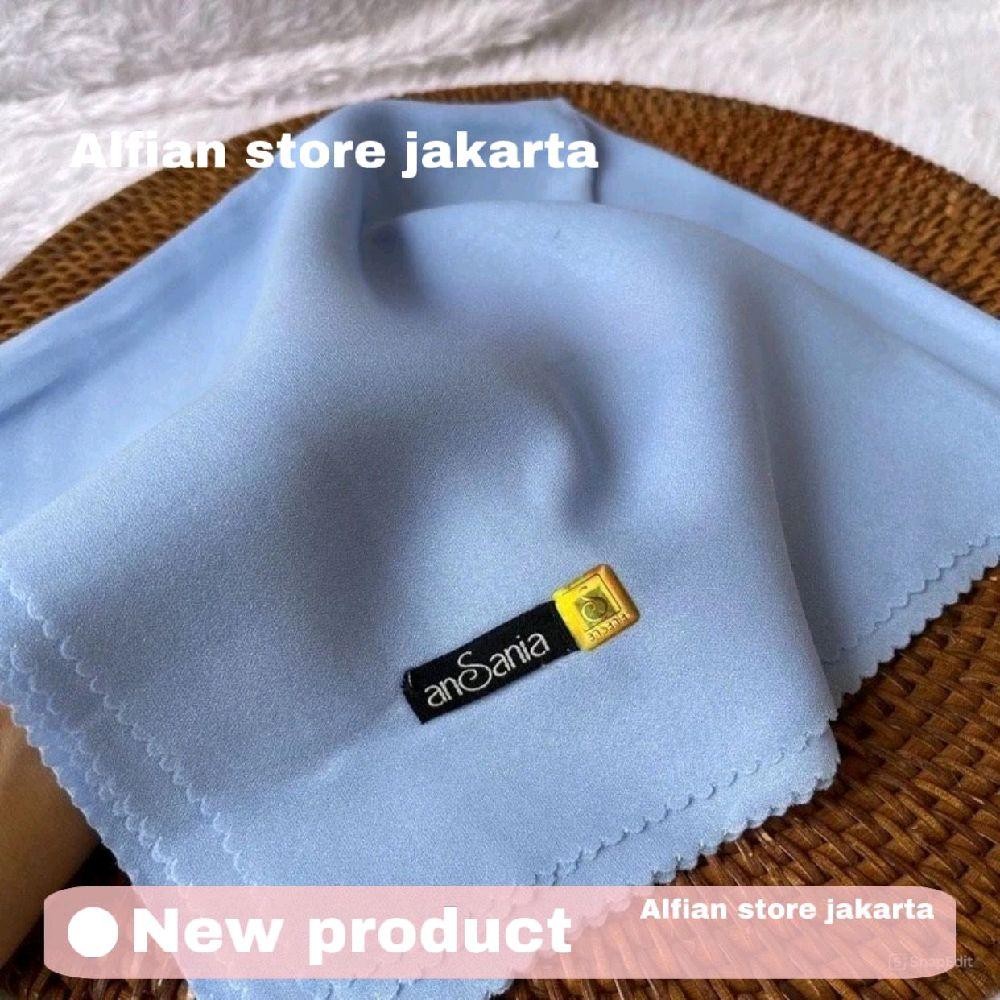 [ COD ] Hijab Shinar Ansania Lasercut - Biru Muda