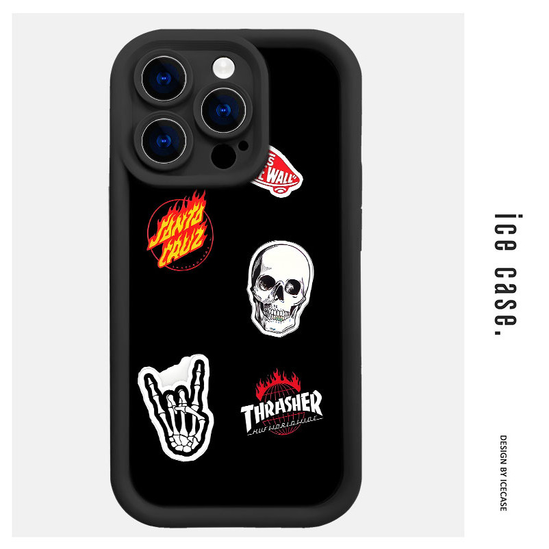 Soft Case Hitam Untuk IPhone Case 11 Promax Xs X 13 Iphone 6 Plus 7 Se Silicone Premium Putih Xr 8 P