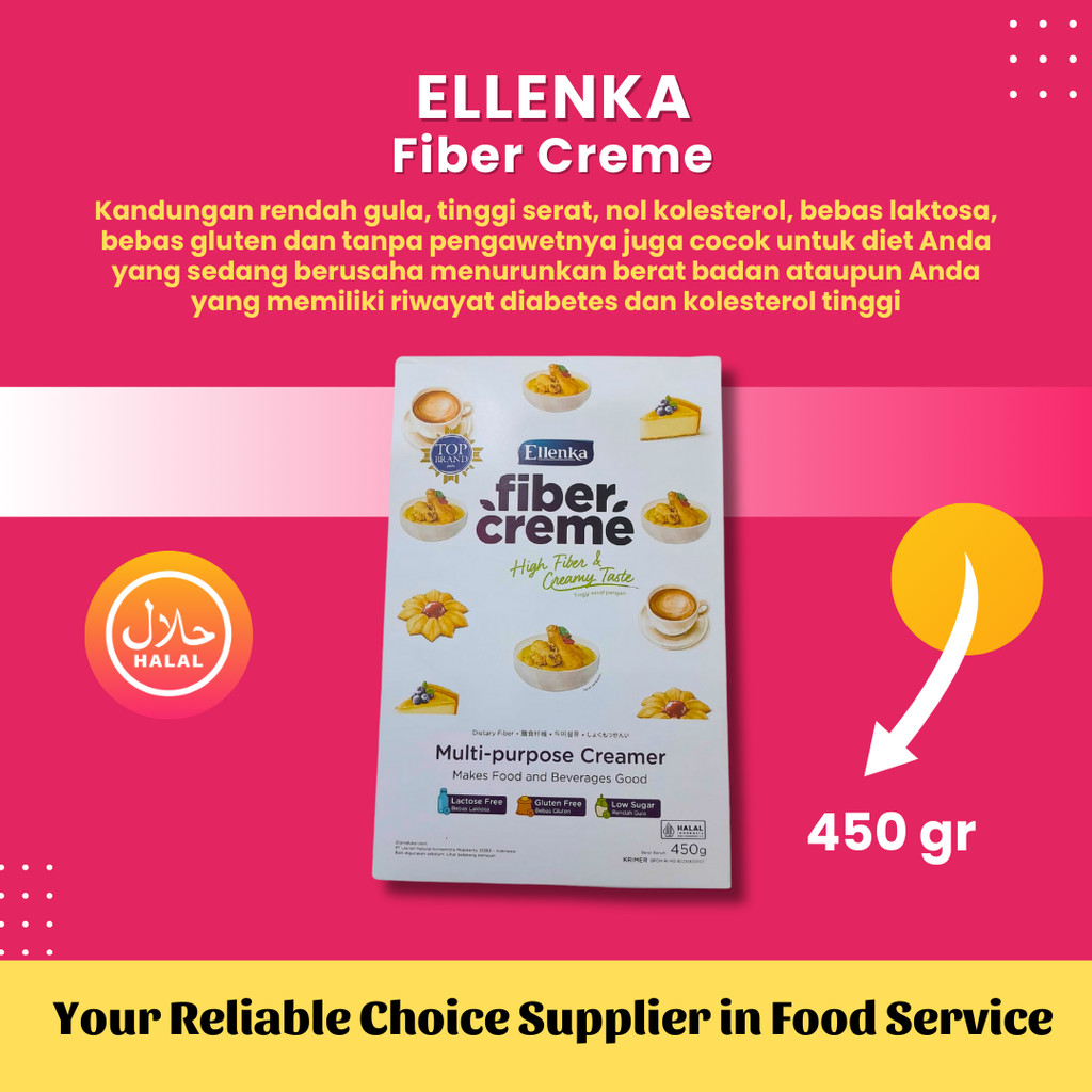 

Ellenka FiberCreme Krimer Serbaguna 450gr Creamer Bubuk Untuk Minuman Premium