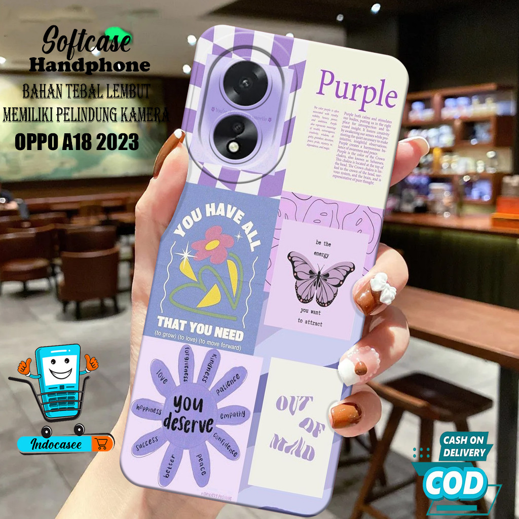 Kesing Hp OPPO A18 2023 - Softcase OPPO A18 2023  Terbaru - Casing OPPO A18 2023 - OPPO A18 2023 - S