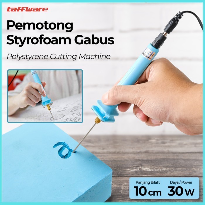 

Taffware Pemotong Styrofoam Gabus Polystyrene Cutting Machine 10cm 30W - CT10 - Blue - 7ROTMTBL