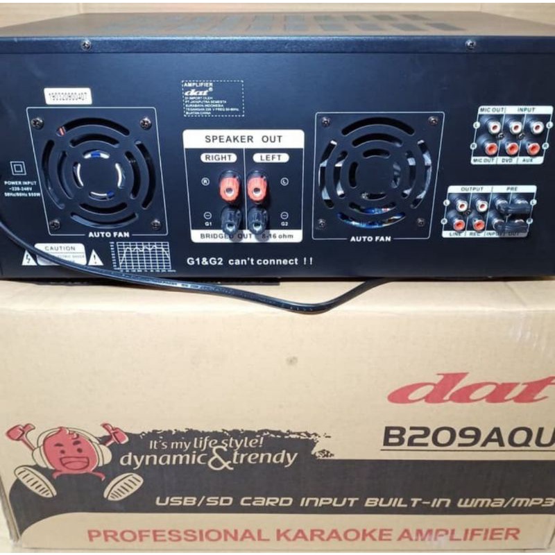 Power Ampli Dat b209aqu Amplifier Mixer B209 Aqu Equalizer B290Aqu