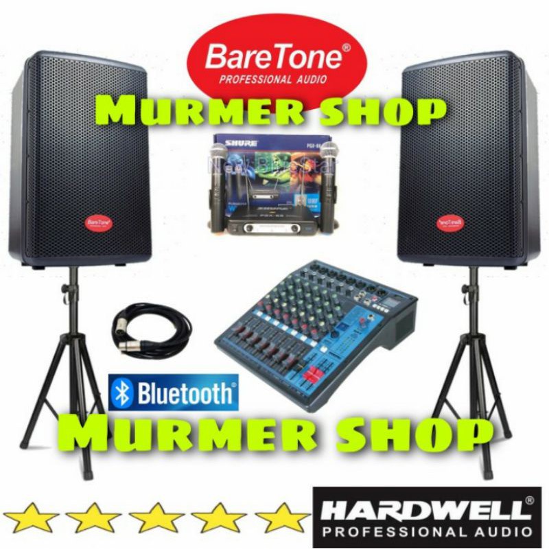 paket sound system outdoor baretone 10 inch mixer hardwell original garansi resmi