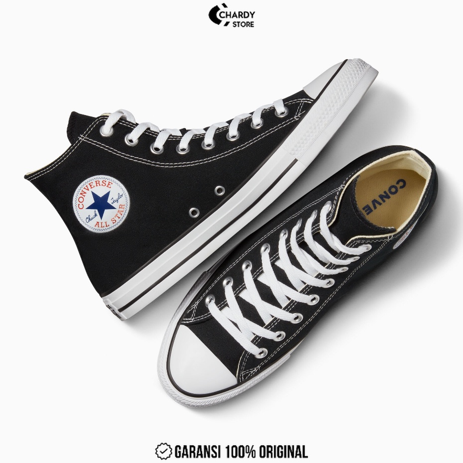 Sepatu Sneakers Unisex CONVERSE CT AS High Black White Original M9160C