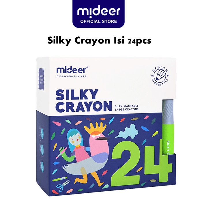 

[Terbaru] Mideer Silky Crayon 24 Mainan Edukasi Anak - MD4067
