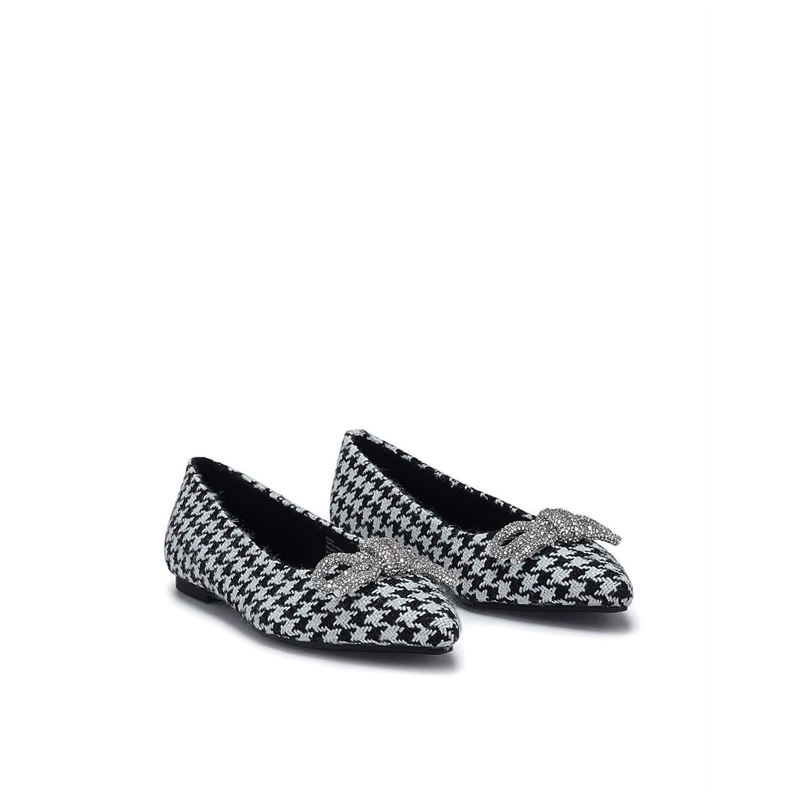 Payless Chrissie Womens Bridget Flats - Black/White_15