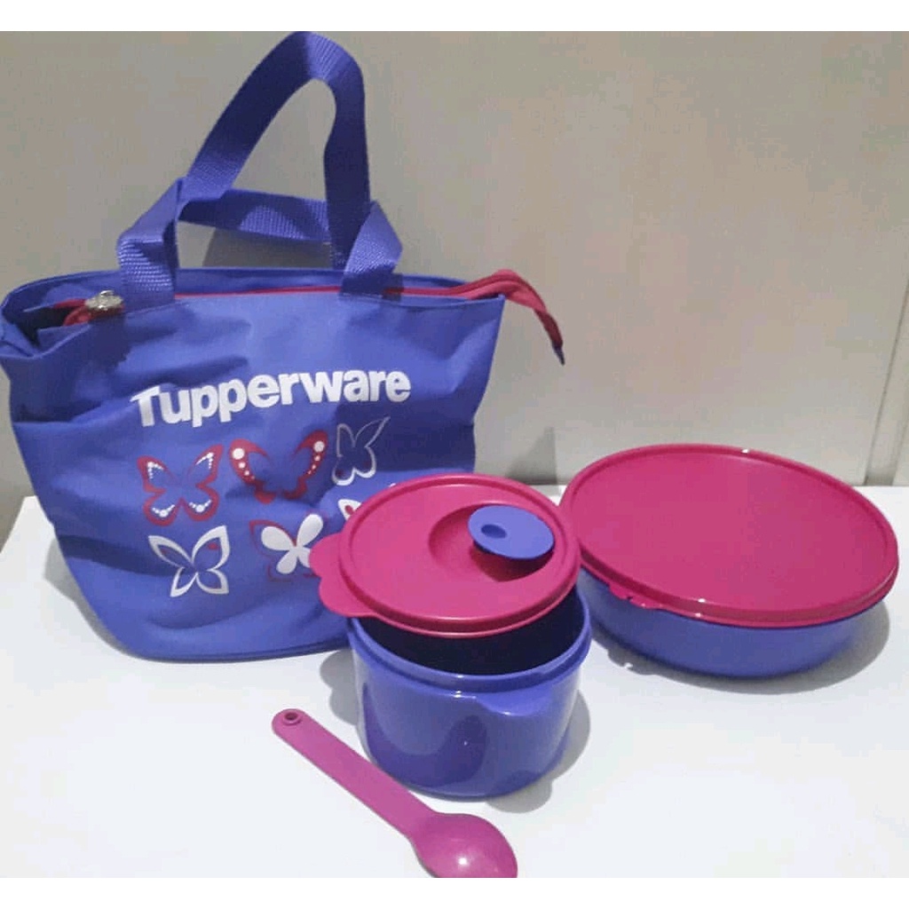 delight set tempat bekal/tempat makan tupperware