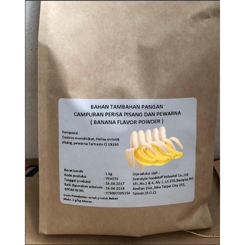

Promo Termurah [ Best Seller ] Banana Flavour Powder 100gr / Perisa bubuk rasa pisang
