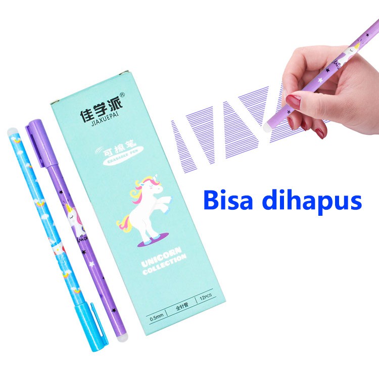 

COD ( BISA DIHAPUS ) 1 LUSIN PULPEN GEL MOTIF UNICORN LUCU IMUT PP06