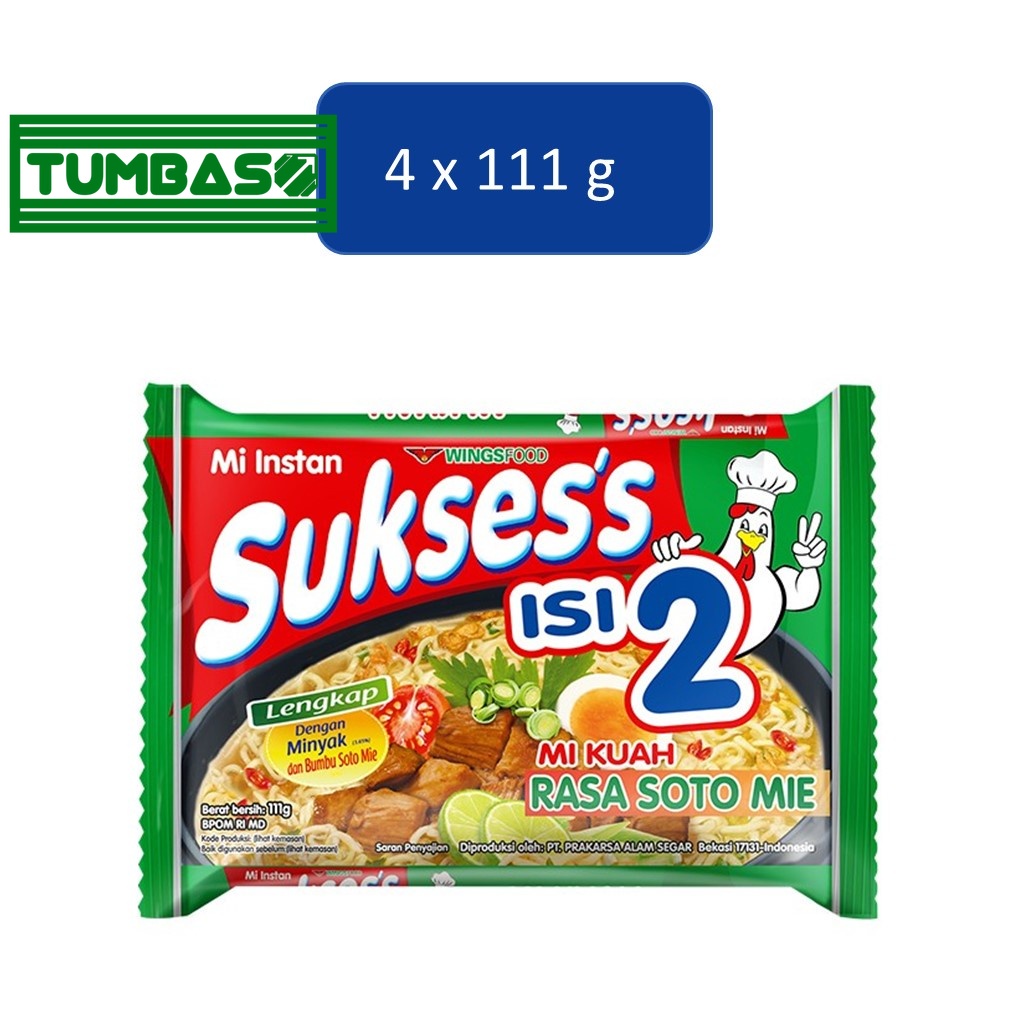

Tumbaso Suksess Mie Instan Soto 4 x 111 gr