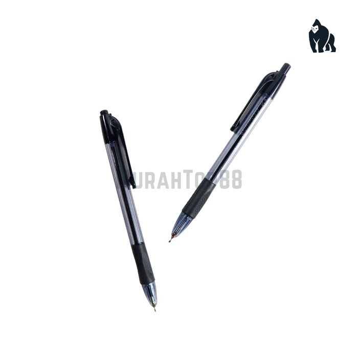 

PER 12 PCS Pulpen Pen Snowman V5 / Ballpoint Hitam Black Ink 0.7 mm