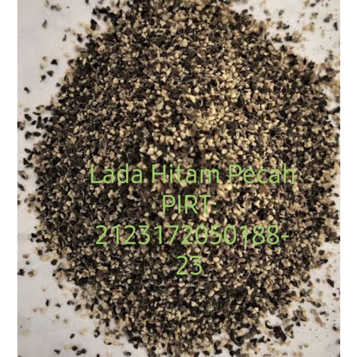 

Bisa COD Black Pepper Crushed / Grade A / Lada Hitam Cacah / Tumbuk Kasar 100gr