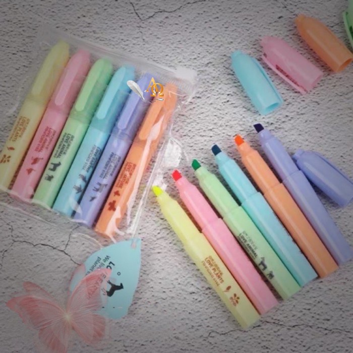 

[New] Highlitghter Warna Warni Set 6 pcs