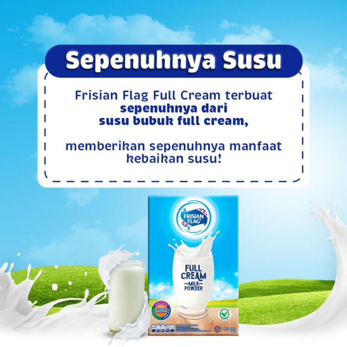 

✨PROMO✨ -Frisian Flag Kompleta Purefarm Susu Bubuk Keluarga Fullcream 800g