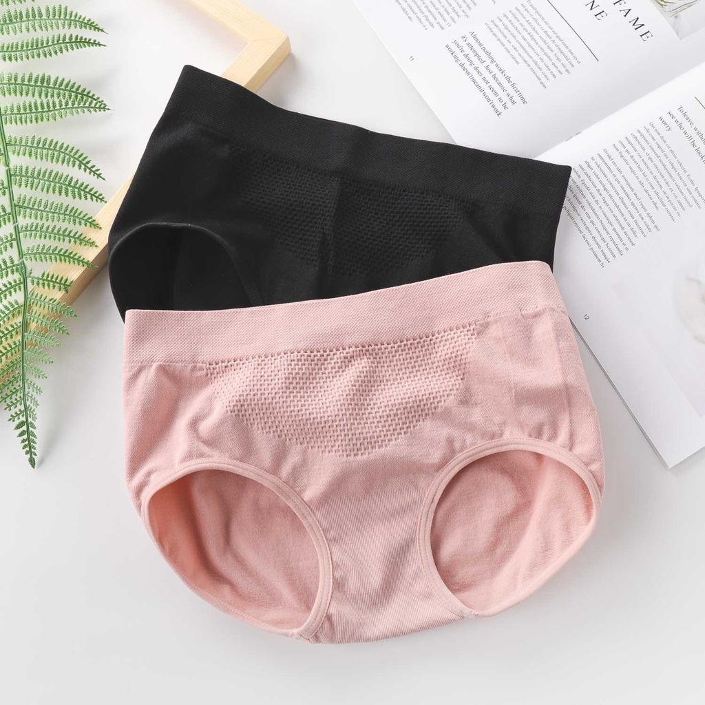 MKR 0115 Celana Dalam Wanita Briefs Elastis Seamless Mid Waist Bahan Katun Kolor CD Bahan Lembut Nyaman Dipakai