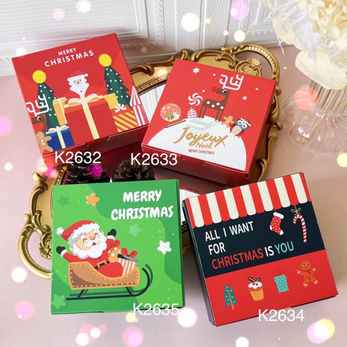 

(10pcs) Kotak Natal K2632 K2633 K2634 K2635 dus Christmas Box K26