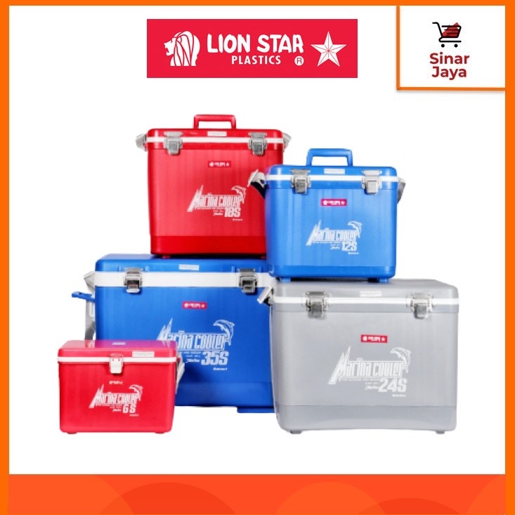 √BARU PROMO BULAN INI LION STAR Marina Cooler Box 6s, 12s, 18s, 24s, 35s (Penyimpan Es) ikan dll kua