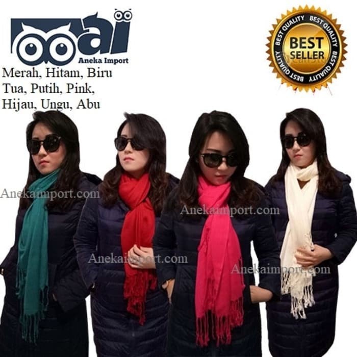 [SO59] Syal Leher / Syal Motif / Syal Murah / Scarf Unisex Polos