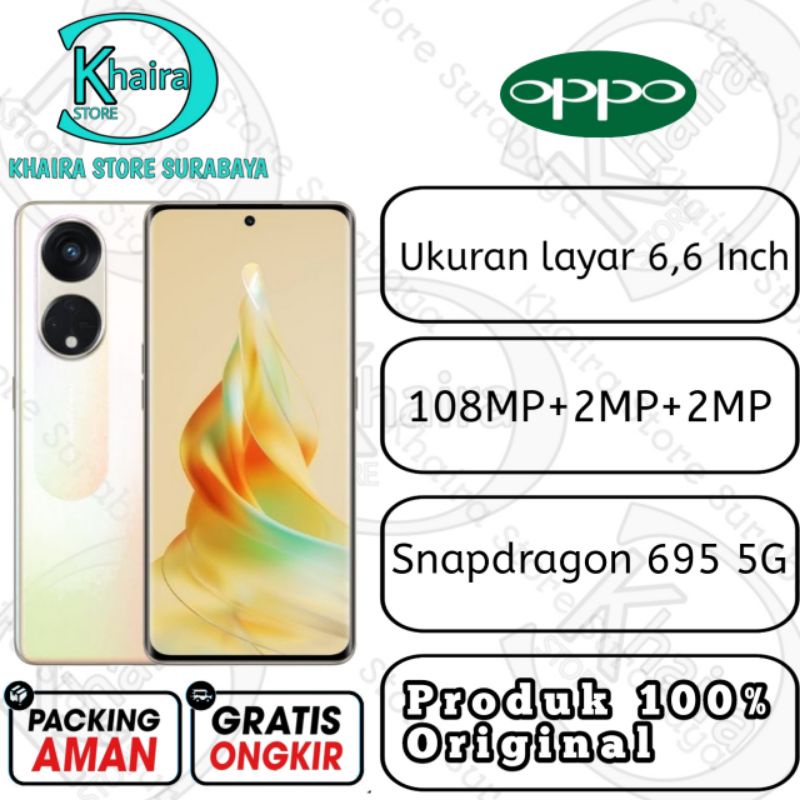 Oppo Reno 8T 5G 100% New Segel Original & Bergaransi Resmi Oppo